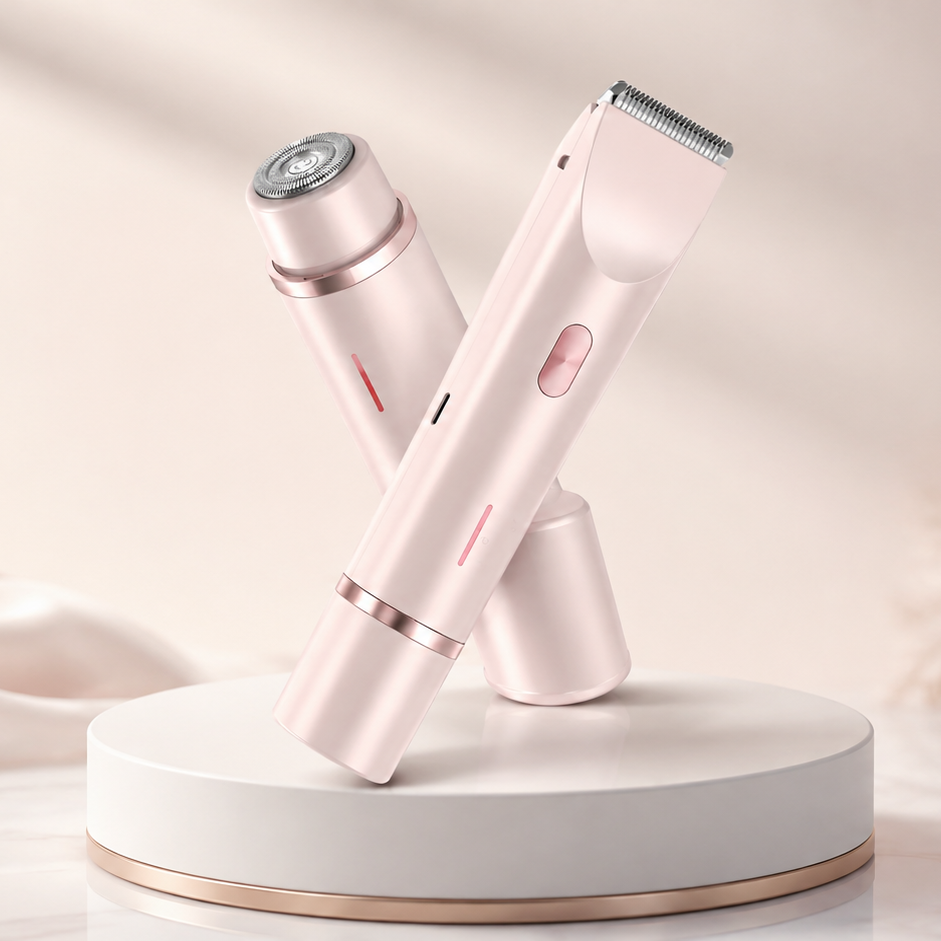 Depiladora 2en1 | Gloura™ 💎 Piel Suave y sin Irritación en 20 Segundos · Zona Bikini, Axilas, Rostro y Cuerpo.