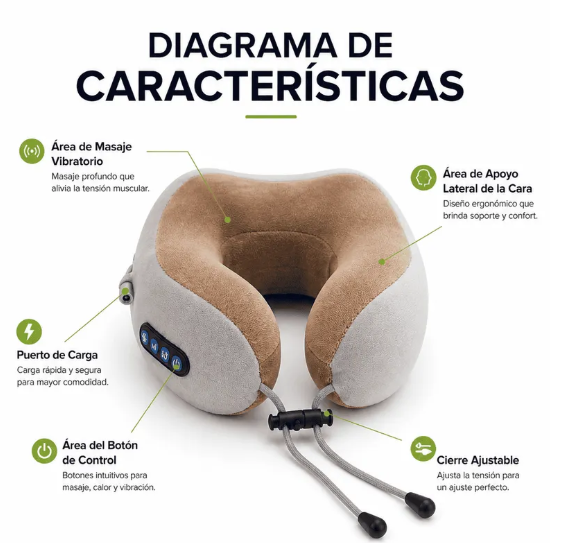Almohada Cervical Masajeadora™ | Adiós Tensión, Estrés y Rigidez