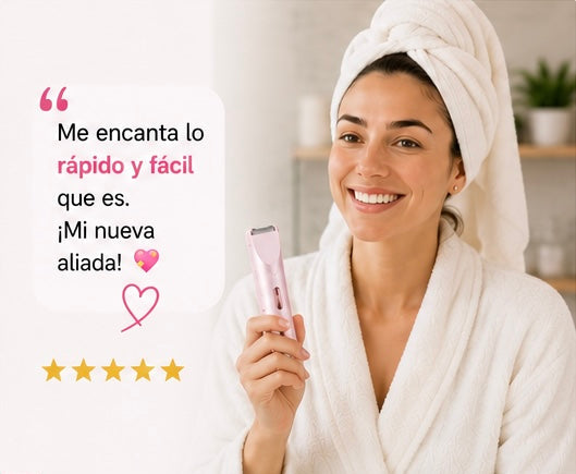 Depiladora 2en1 | Gloura™ 💎 Piel Suave y sin Irritación en 20 Segundos · Zona Bikini, Axilas, Rostro y Cuerpo.
