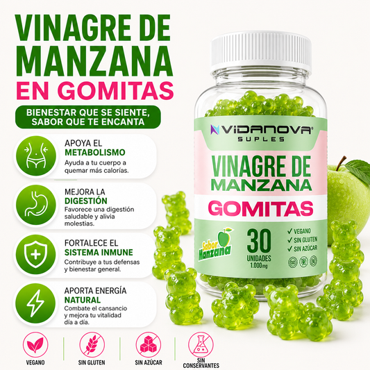 Gomitas Vinagre de Manzana | Metabolismo & Digestión
