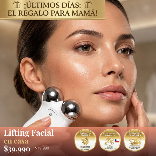 Lifting Facial en Casa 💎 | Masajeador de Microcorriente Reafirmante y Antiarrugas