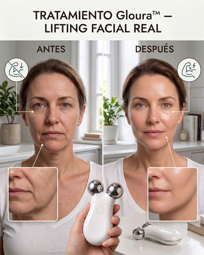 Lifting Facial en Casa 💎 | Masajeador de Microcorriente Reafirmante y Antiarrugas